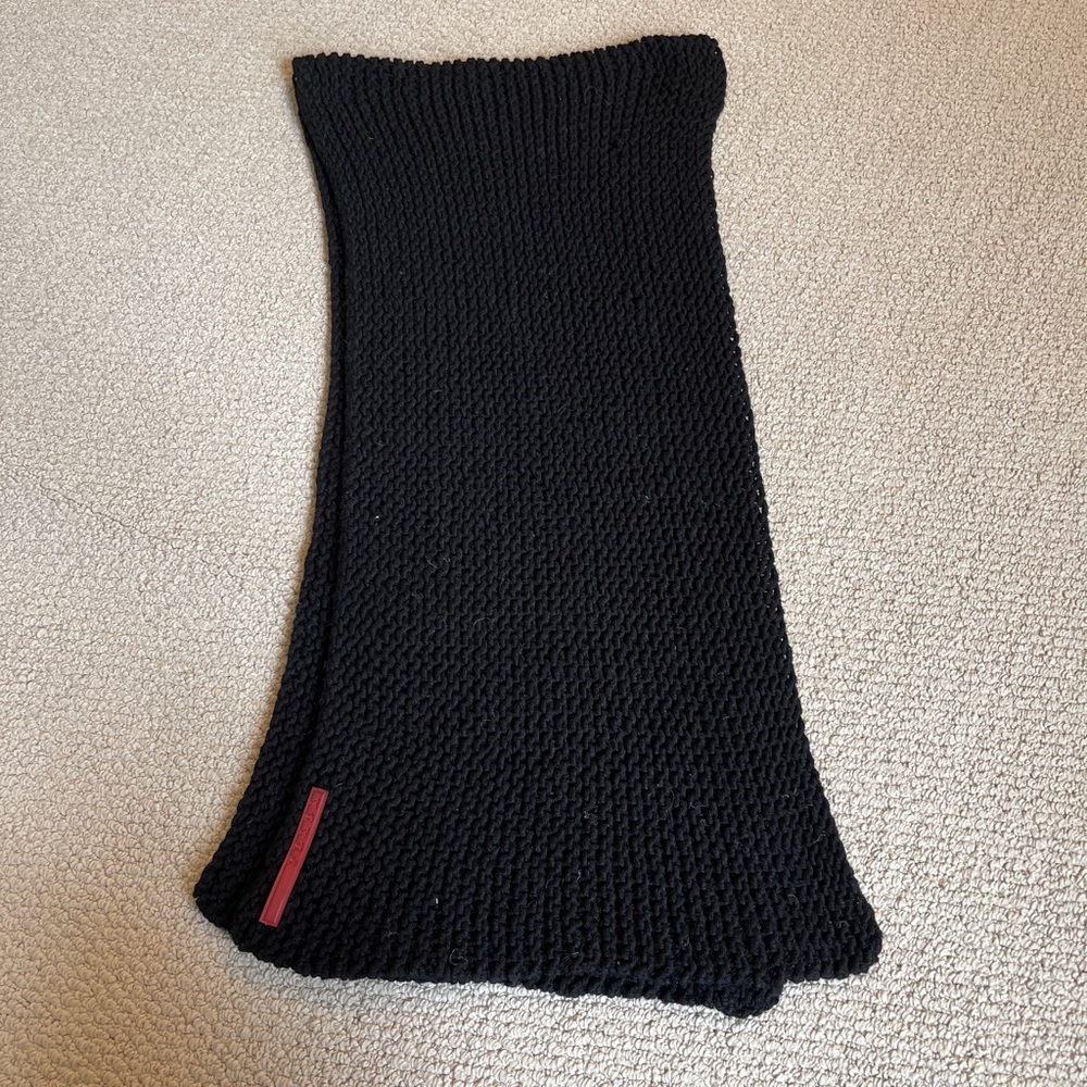 Prada knit scarf